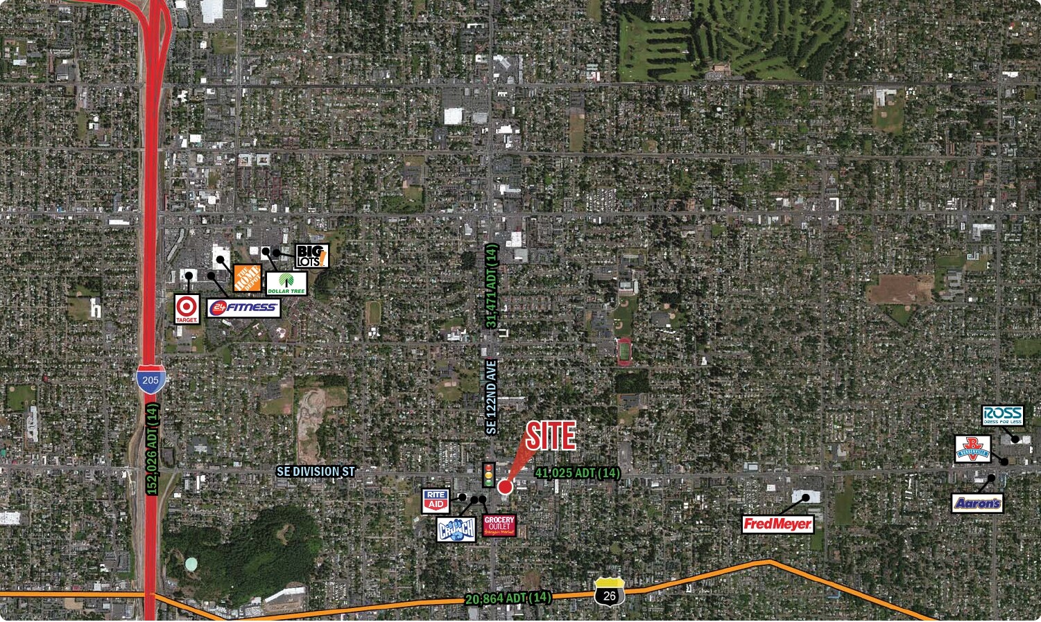 12250-12300 SE Division St portefeuille de 2 biens à vendre sur LoopNet.fr Photo principale– Image 1 sur 9