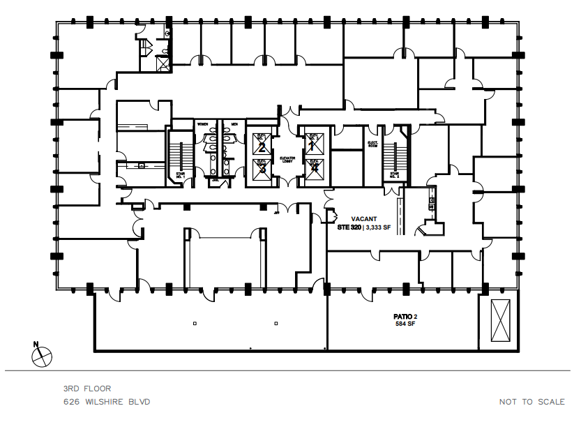 626 Wilshire Blvd, Los Angeles, CA à louer Plan d’étage– Image 1 sur 1