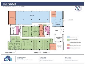 7171 Forest Ln, Dallas, TX à louer Plan d’étage– Image 1 sur 2