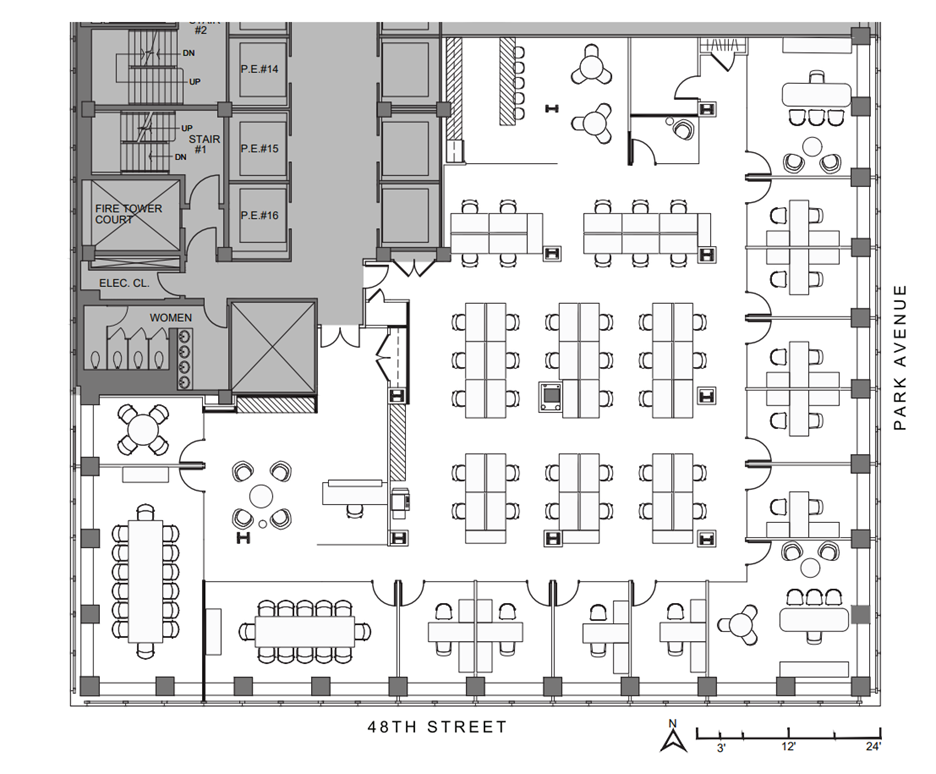 280 Park Ave, New York, NY à louer Plan d’étage– Image 1 sur 1
