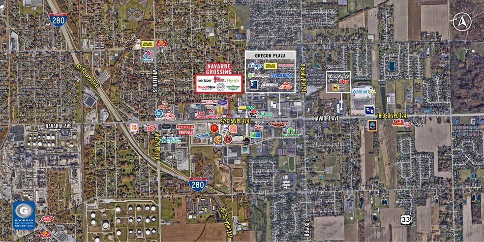 2925-2935 Navarre Ave, Oregon, OH à louer - Photo de l’immeuble – Image 2 sur 2