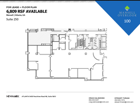 200 Mansell Ct E, Roswell, GA à louer Plan d’étage– Image 1 sur 1