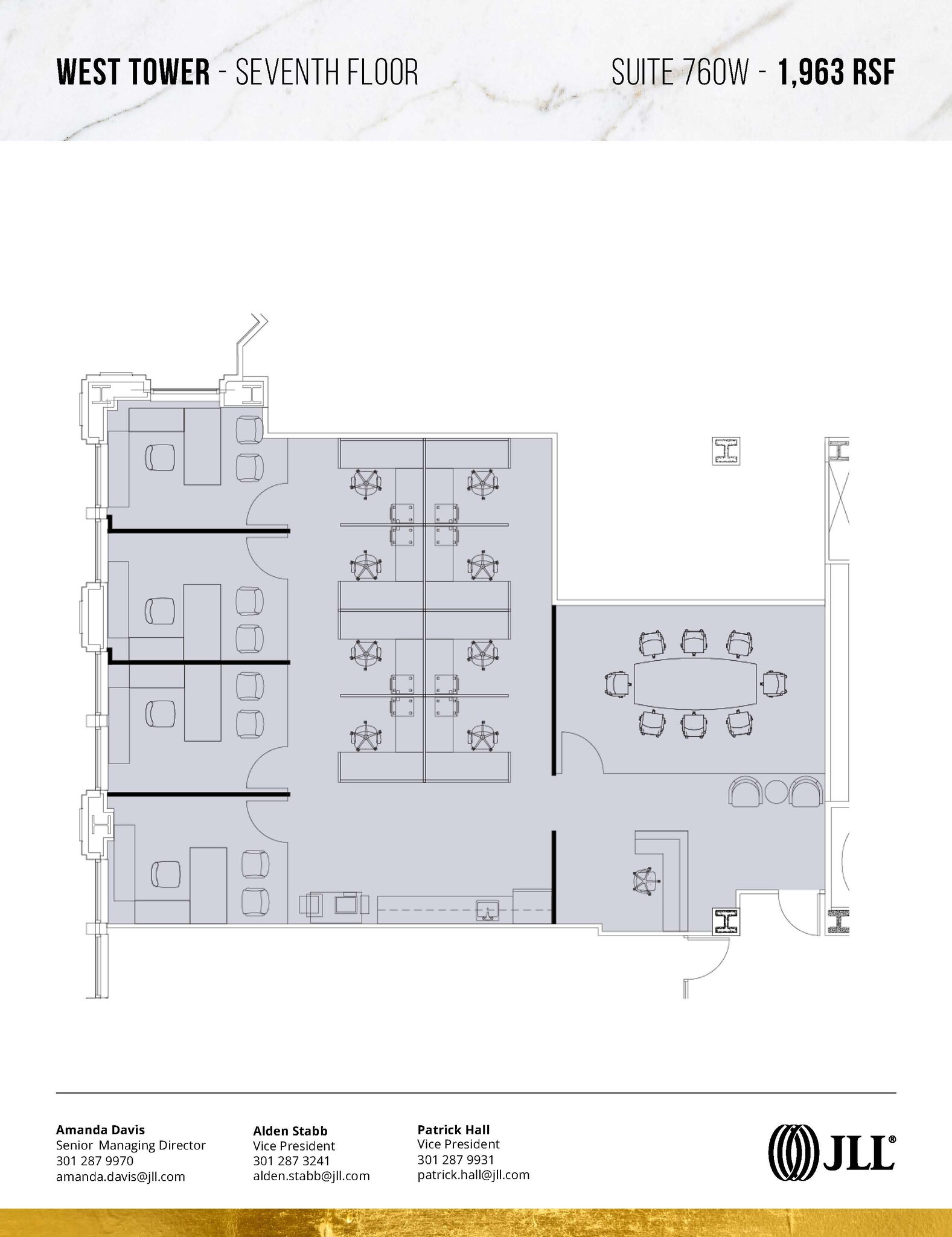 7501 Wisconsin Ave, Bethesda, MD à louer Plan d’étage– Image 1 sur 2