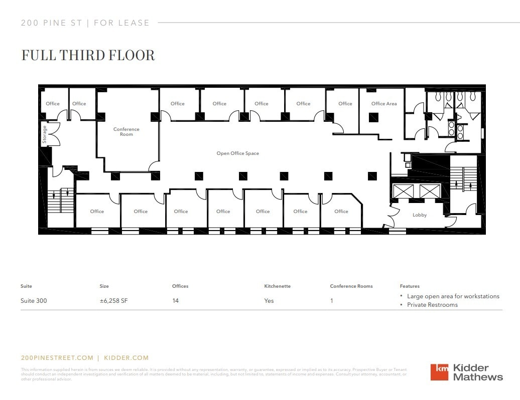 200-216 Pine St, San Francisco, CA à louer Plan d’étage– Image 1 sur 1