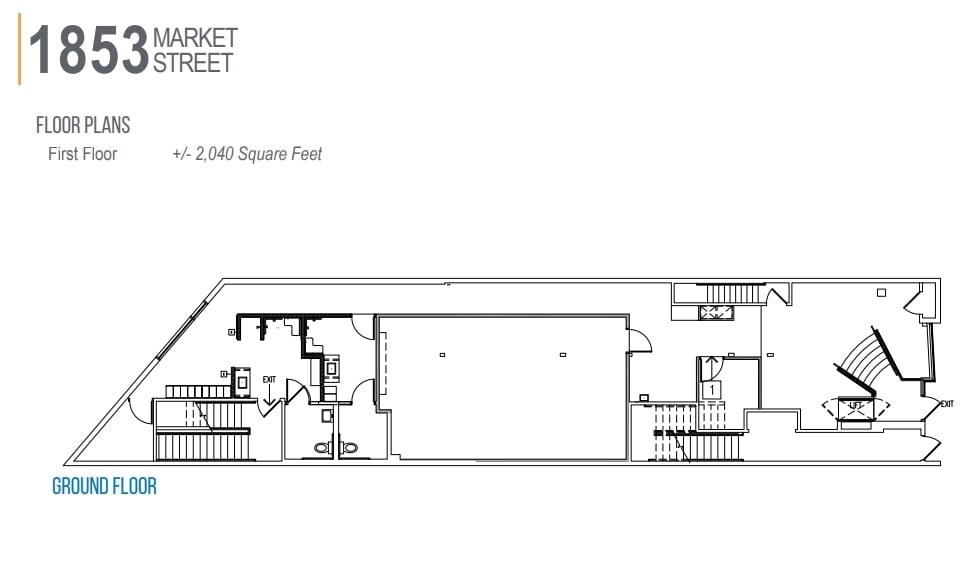1853-1857 Market St, San Francisco, CA à louer Plan d’étage– Image 1 sur 1