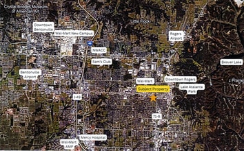 608 8th St S, Rogers, AR - VUE AÉRIENNE  vue de carte