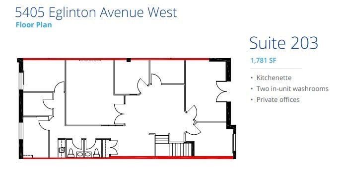 5397 Eglinton Ave W, Toronto, ON à louer Plan d’étage– Image 1 sur 1