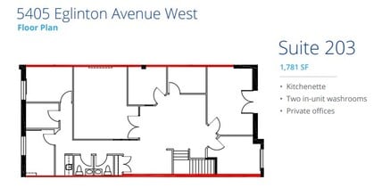 5397 Eglinton Ave W, Toronto, ON à louer Plan d’étage– Image 1 sur 1