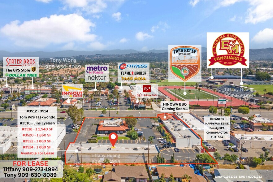 3512-3538 E Chapman Ave, Orange, CA à louer - Photo de l’immeuble – Image 2 sur 8