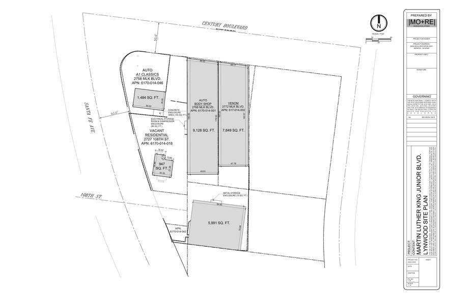 2768 108th St, Lynwood, CA à vendre - Plan de site – Image 2 sur 7