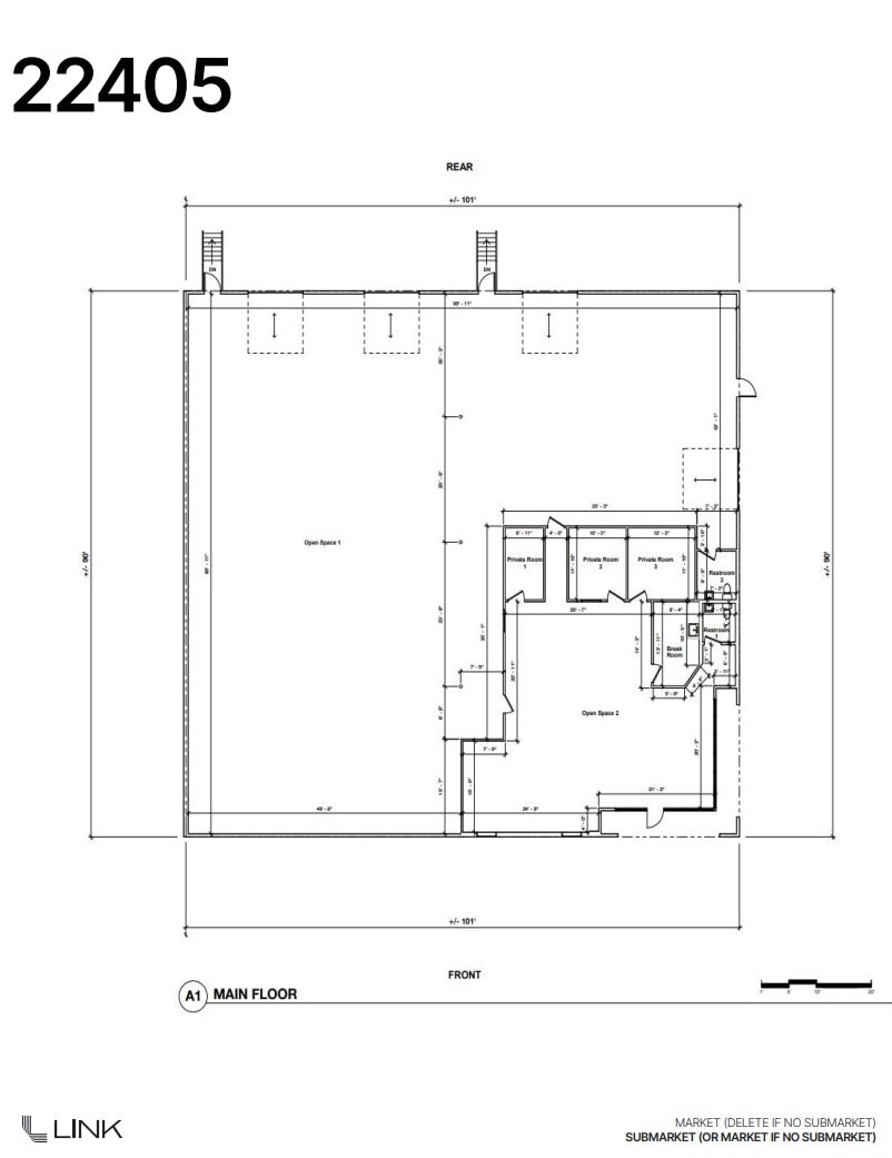 22405-22419 72nd Ave S, Kent, WA à louer Plan d’étage– Image 1 sur 1