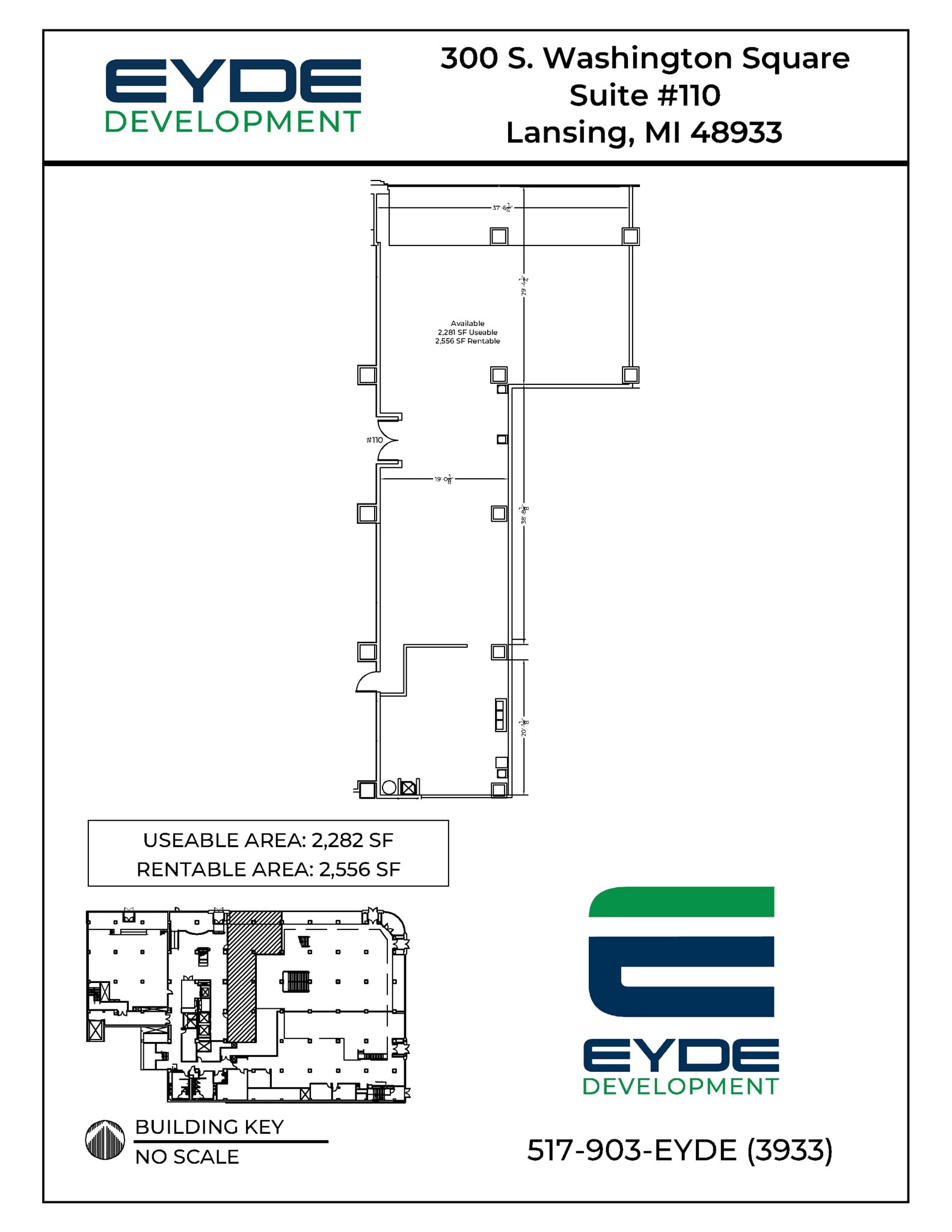 300 S Washington Sq, Lansing, MI à louer Plan de site– Image 1 sur 1