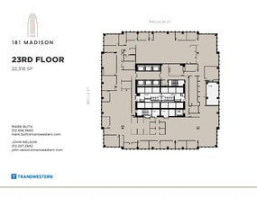 181 W Madison St, Chicago, IL à louer Plan d’étage– Image 2 sur 2