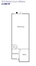 1001-1047 Pecten Ct, Milpitas, CA à louer Plan d’étage– Image 1 sur 1