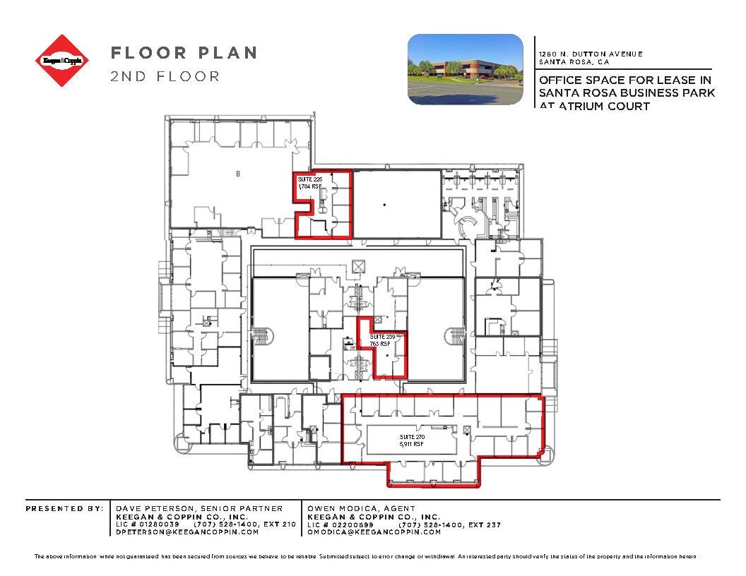 1260 N Dutton Ave, Santa Rosa, CA à louer Plan d’étage– Image 1 sur 1