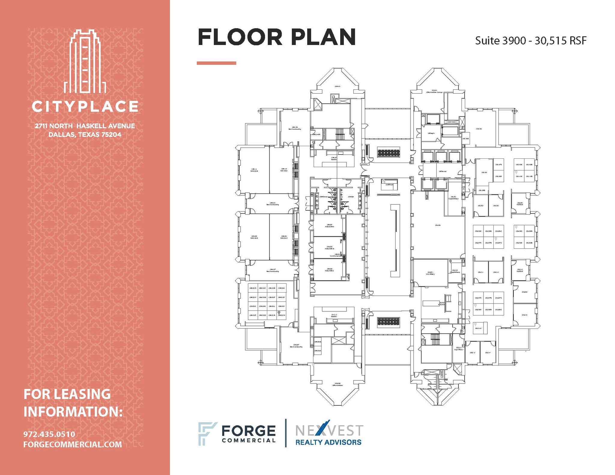2711 N Haskell Ave, Dallas, TX à louer Plan d’étage– Image 1 sur 1