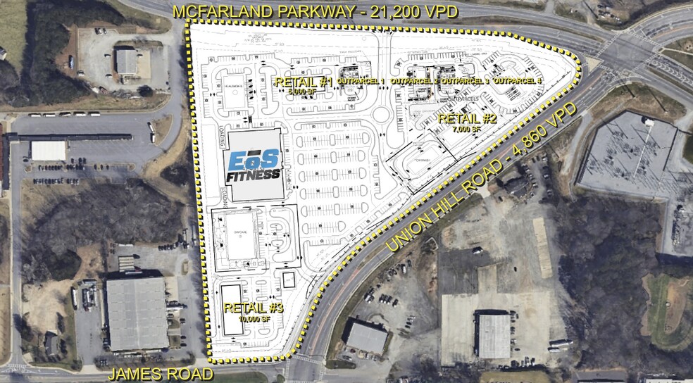 770 Union Hill Rd, Alpharetta, GA à louer - Aérien – Image 2 sur 5
