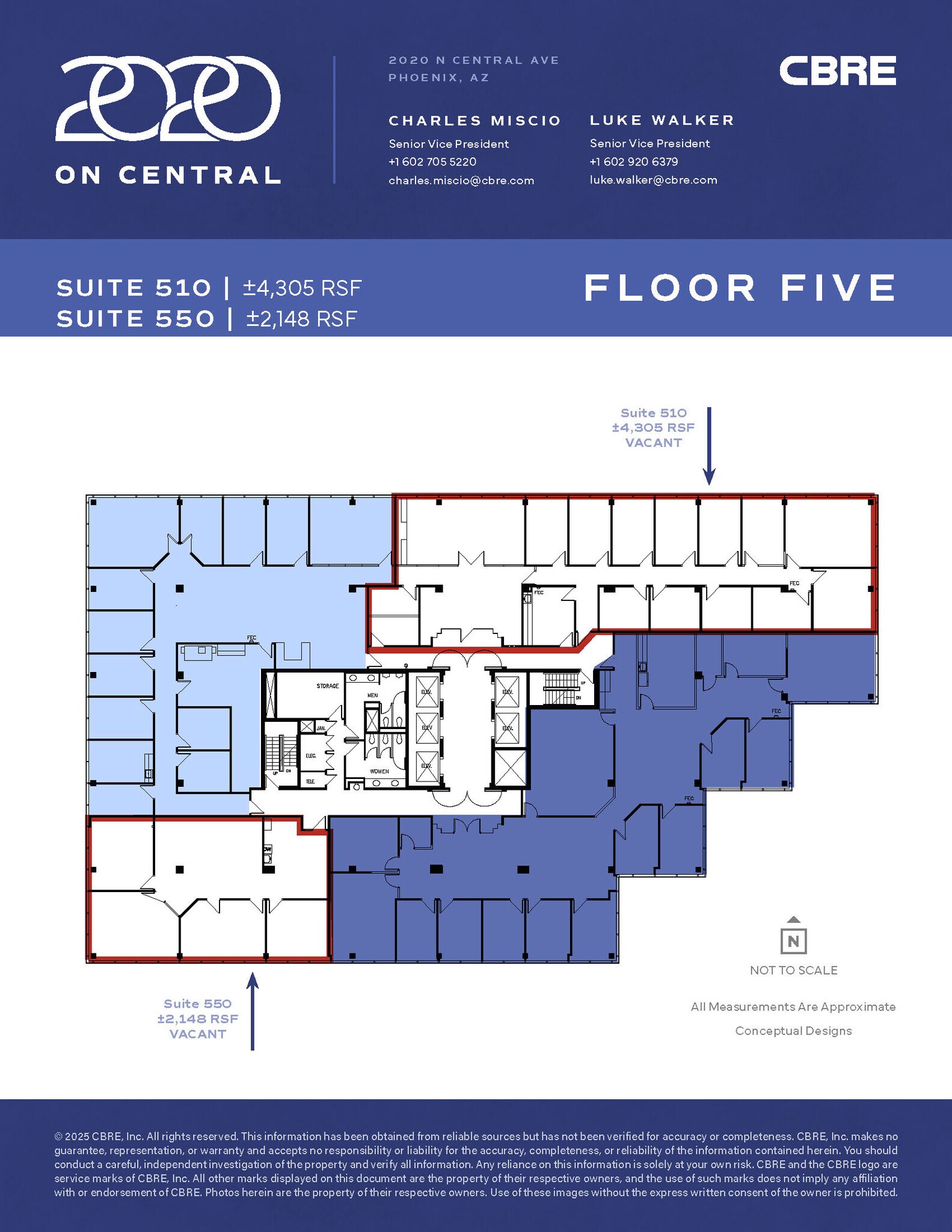 2020 N Central Ave, Phoenix, AZ à louer Plan d’étage– Image 1 sur 1