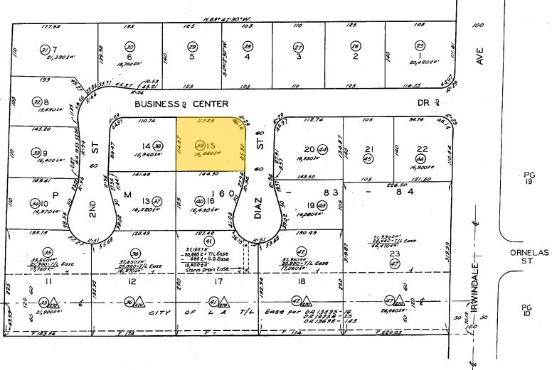 5463 Diaz St, Irwindale, CA à louer - Plan cadastral – Image 3 sur 3