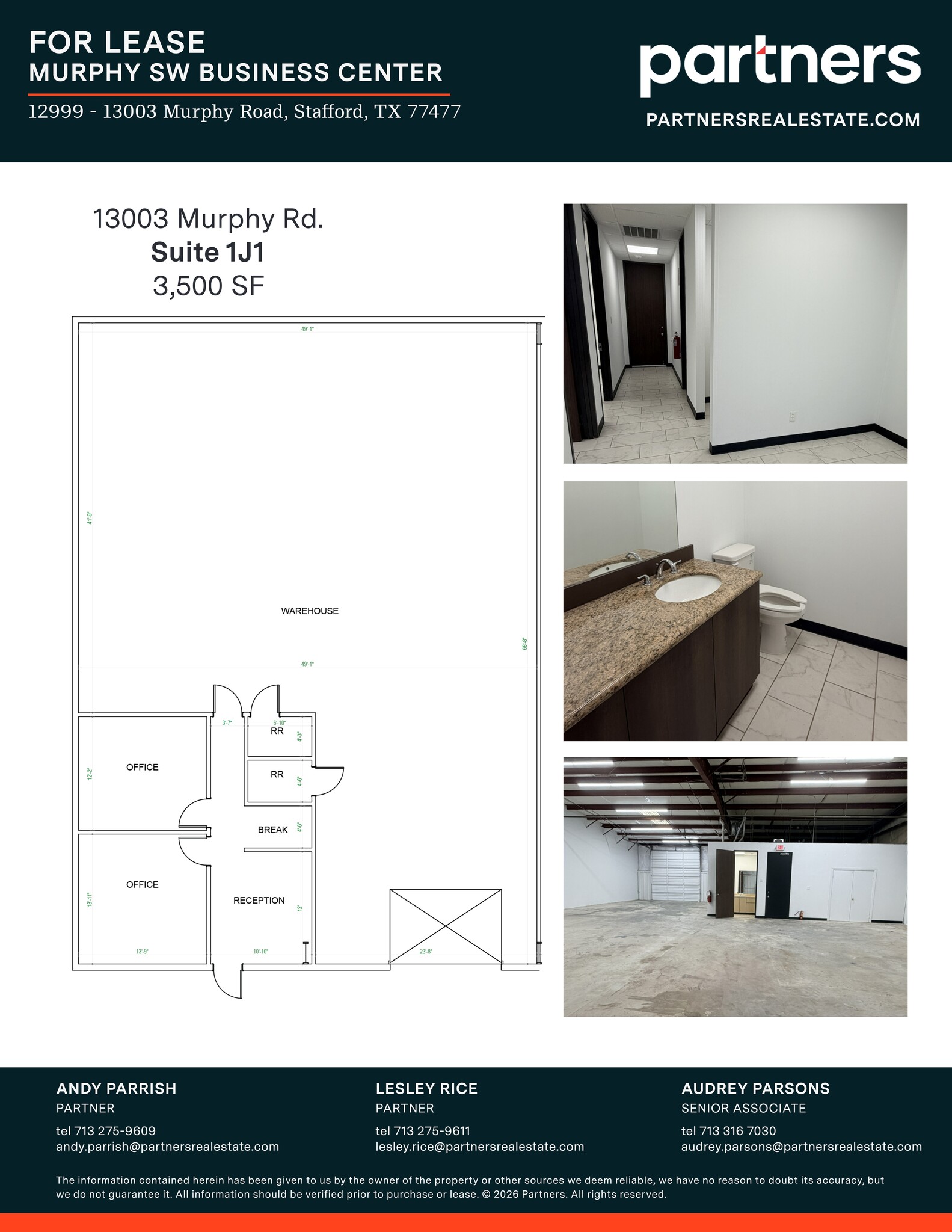 12999-13003 Murphy Rd, Stafford, TX à louer Plan de site– Image 1 sur 5