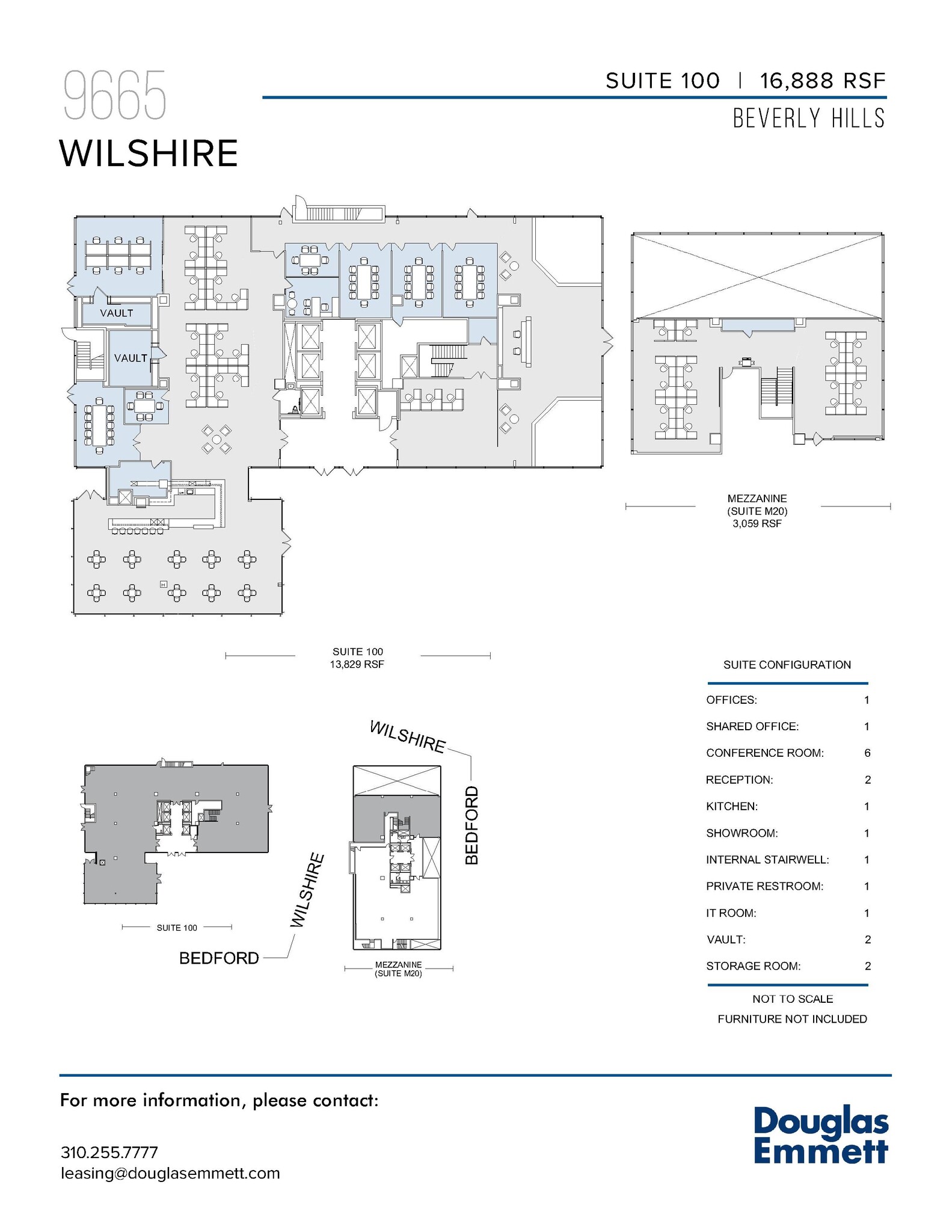 9665 Wilshire Blvd, Beverly Hills, CA à louer Plan d’étage– Image 1 sur 1