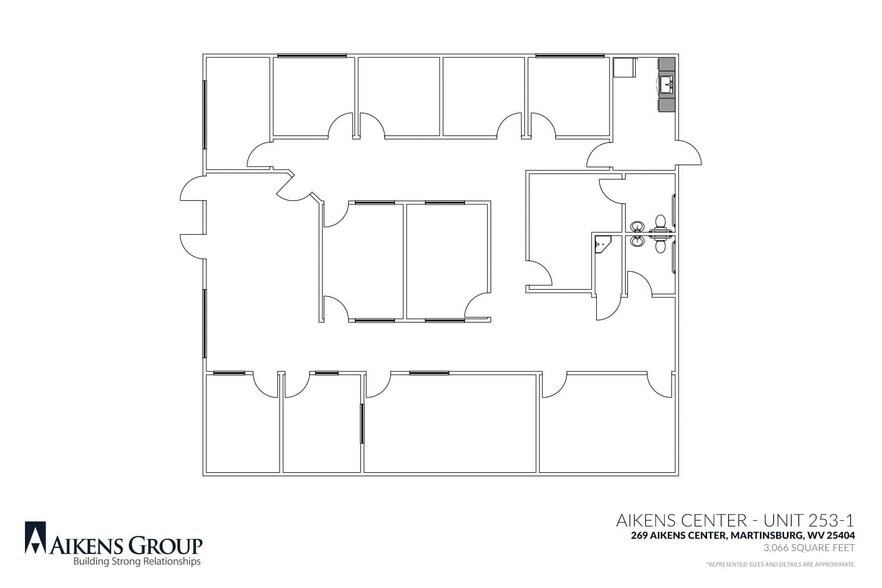 253-261 Aikens Ctr, Martinsburg, WV à louer - Plan d’étage – Image 3 sur 3
