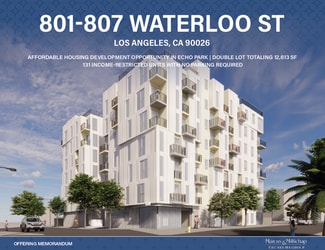 Plus de détails pour 801-807 Waterloo St, Los Angeles, CA - Terrain à vendre