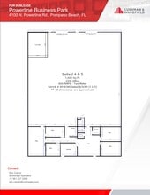 4100 N Powerline Rd, Pompano Beach, FL à louer Plan d’étage– Image 1 sur 1