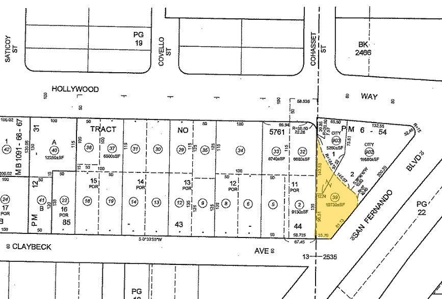 3500 N San Fernando Blvd, Burbank, CA à louer - Plan cadastral – Image 1 sur 36