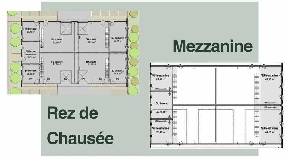 Local d'activités dans Saint-Nizier-le-Désert à vendre - Plan d’étage – Image 3 sur 3