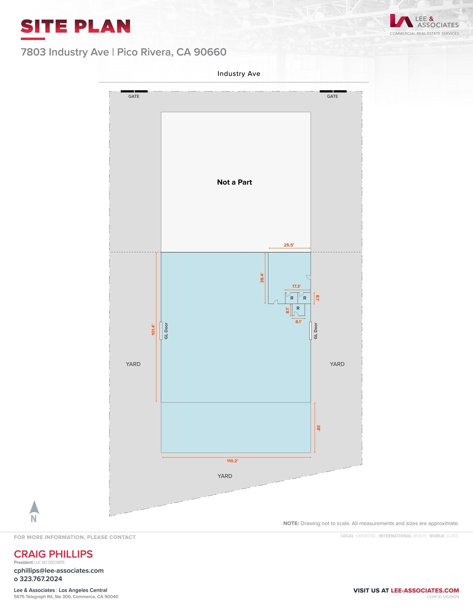 7803 Industry Ave, Pico Rivera, CA à louer Plan de site– Image 1 sur 2