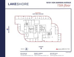 18101 Von Karman Ave, Irvine, CA à louer Plan d’étage– Image 2 sur 7