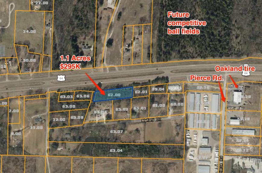 0 Us-64 Hwy, Oakland, TN à vendre - Plan cadastral – Image 2 sur 2