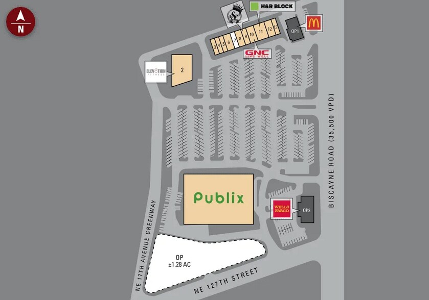 12760-12890 Biscayne Blvd, North Miami, FL à louer - Plan de site – Image 2 sur 9