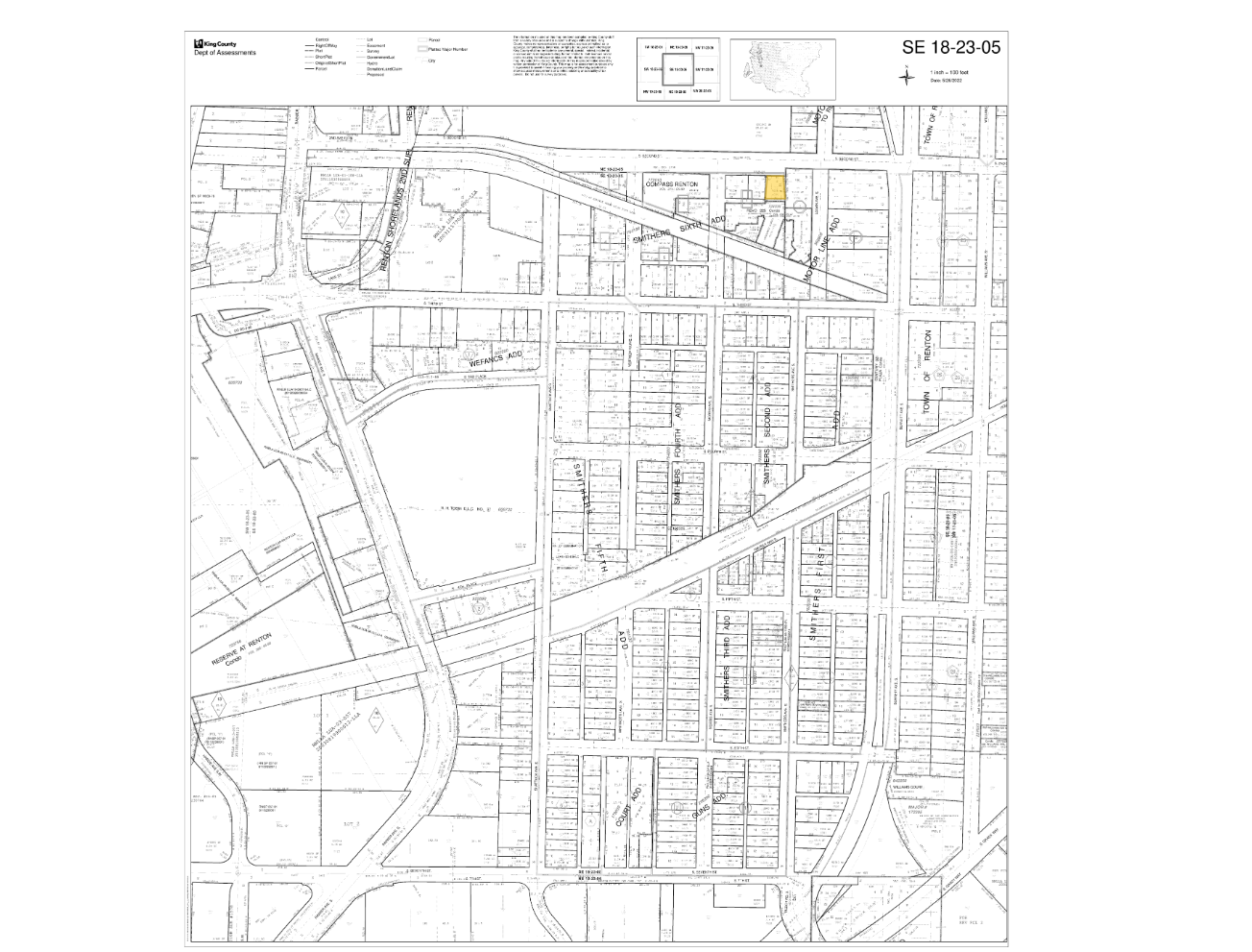 513 S 2nd St, Renton, WA à vendre Plan cadastral– Image 1 sur 2
