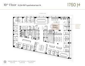 1750 H St NW, Washington, DC à louer Plan d’étage– Image 2 sur 11