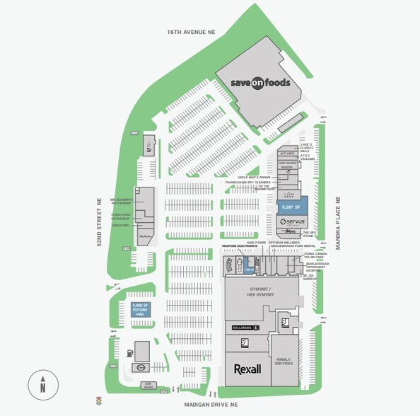 1440 52nd St NE, Calgary, AB à louer - Plan de site – Image 1 sur 2