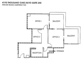 4165-4195 E Thousand Oaks Blvd, Westlake Village, CA à louer Plan d’étage– Image 1 sur 1