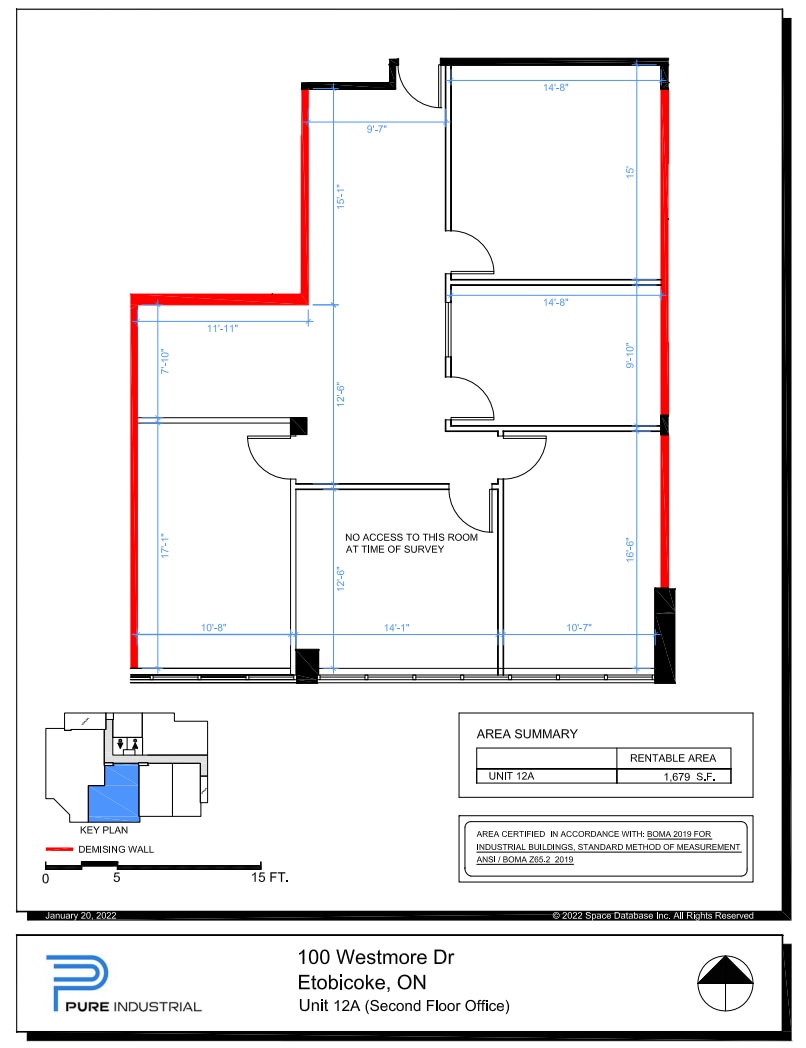 100 Westmore Dr, Toronto, ON à louer Plan d’étage– Image 1 sur 1