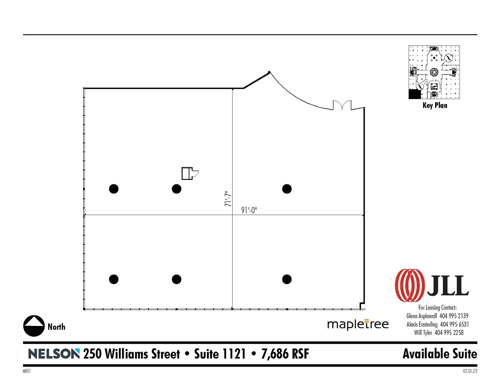250 Williams St NW, Atlanta, GA à louer Plan d’étage– Image 1 sur 1