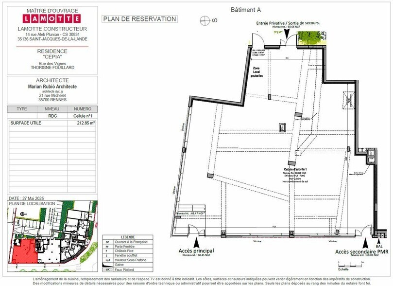 Local commercial dans Thorigné-Fouillard à vendre - Plan d’étage – Image 2 sur 3