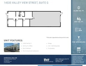 14515-14565 Valley View Ave, Santa Fe Springs, CA à louer Plan d’étage– Image 1 sur 1