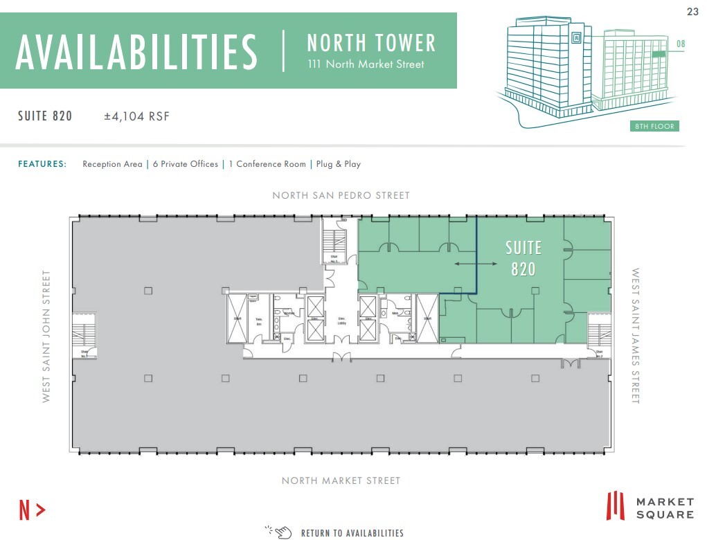 111 W Saint John St, San Jose, CA à louer Plan d’étage– Image 1 sur 1