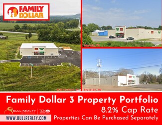 Plus de détails pour Family Dollar 3 Property Portfolio – Local commercial à vendre