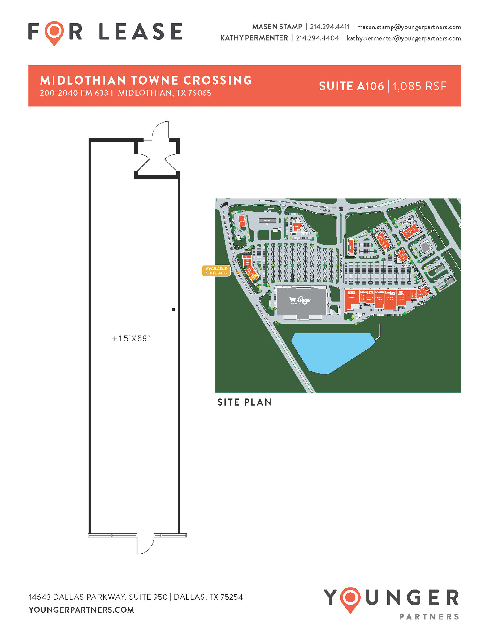 Hwy 287 & FM 663, Midlothian, TX à louer Plan d’étage– Image 1 sur 2
