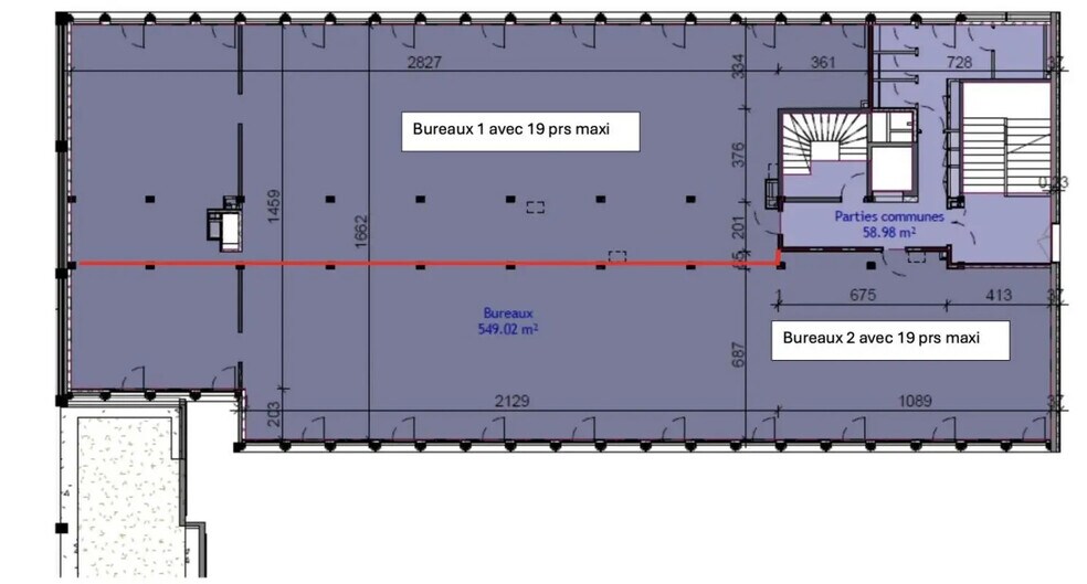 Bureau dans Le Havre à vendre - Plan d’étage – Image 3 sur 4