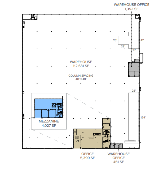 4505 Bandini Blvd, Vernon, CA à louer Plan d’étage– Image 1 sur 2