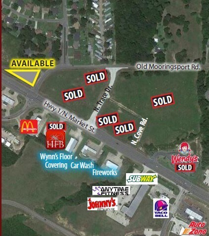 Highway 1 & Old Moorington Rd, Shreveport, LA à vendre - Photo de l’immeuble – Image 1 sur 3