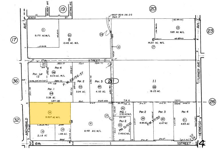 9249-9272 Archibald Ave, Rancho Cucamonga, CA à vendre - Plan cadastral – Image 2 sur 23