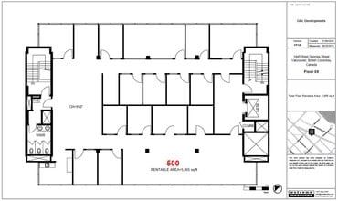 1445 W Georgia St, Vancouver, BC à louer Plan d’étage– Image 1 sur 1